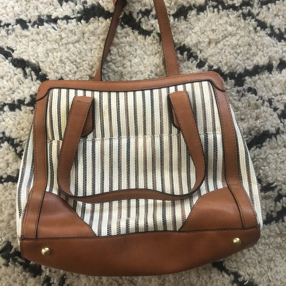 London Fog Striped Hobo